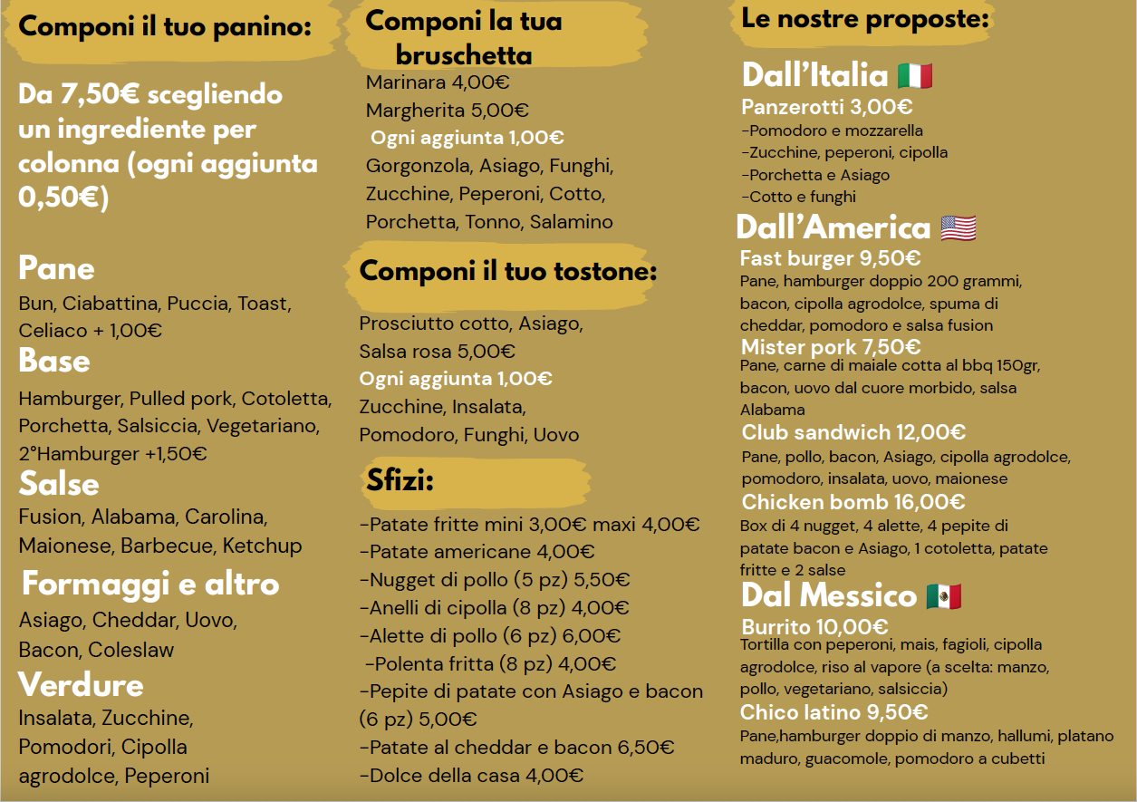 Menù 2026-27